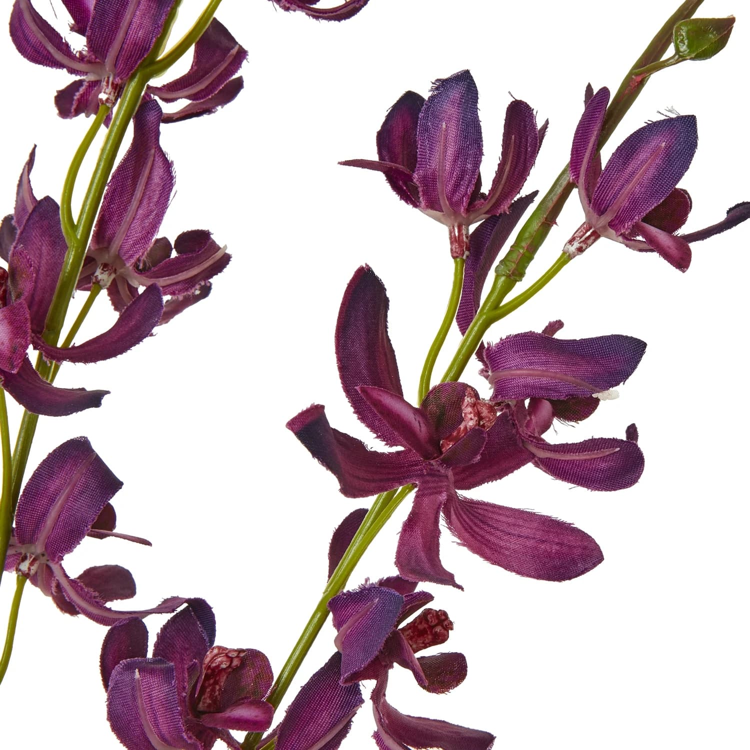 Purple Cymbidium Spray — Pack of 5 - Artificial plants & flowers, photo 2 of 3