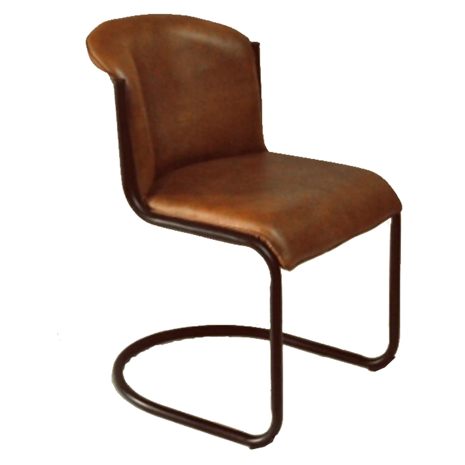 Billy Leather Curved Dining Chair - Chairs, photo 4 of 6