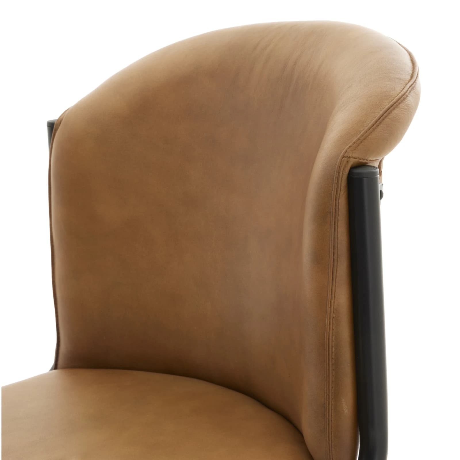 Billy Leather Curved Dining Chair - Chairs, photo 6 of 6