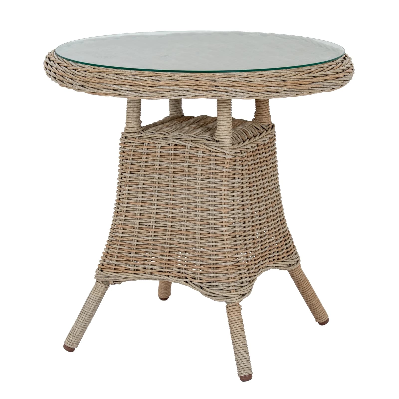 Amalfi Collection Outdoor Bistro Table With Wood Top - Outdoor, photo 3 of 5