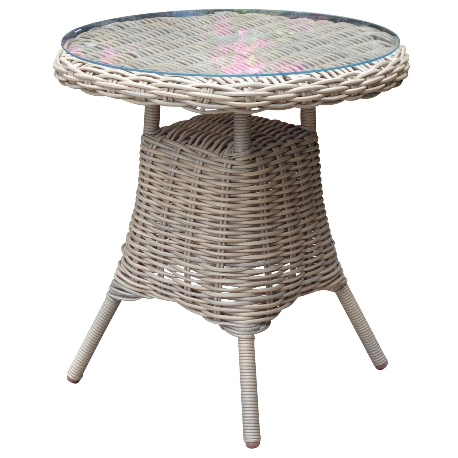 Amalfi Collection Outdoor Bistro Table With Glass Top - Outdoor, photo 3 of 3