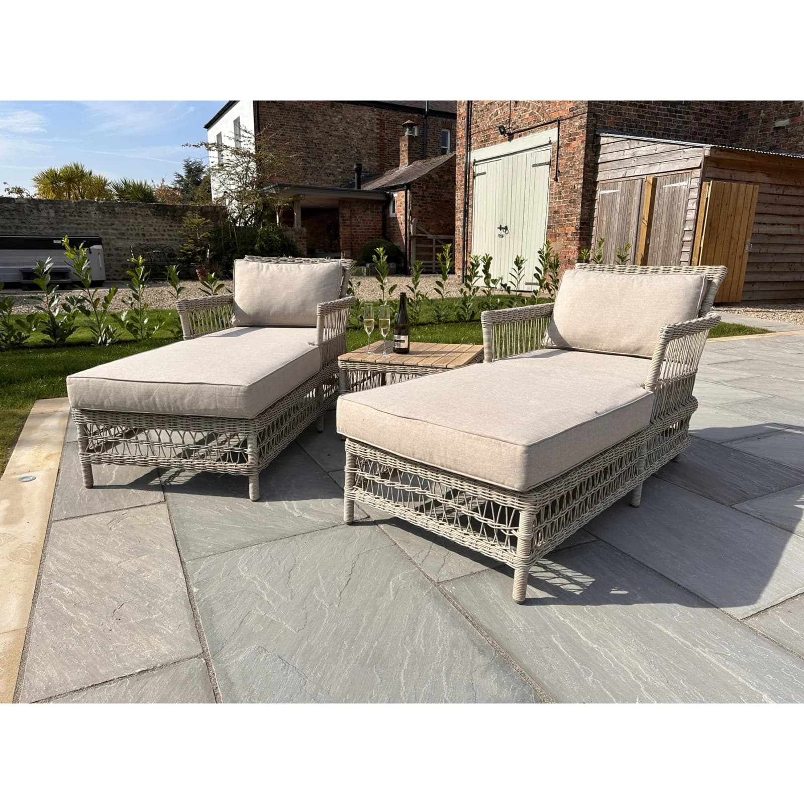 Provence Collection Outdoor Sun Lounger Set - Outdoor, photo 3 of 4