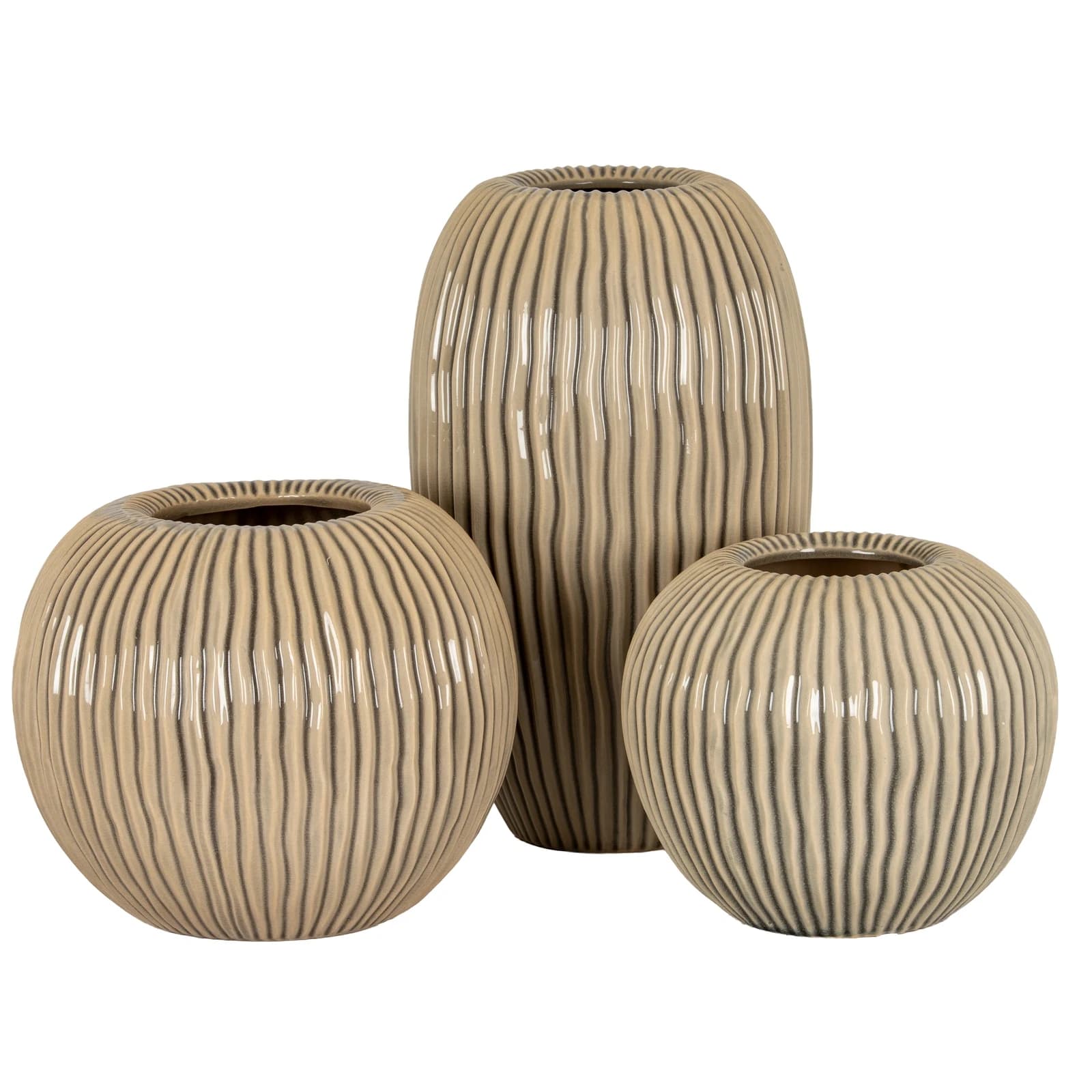 Pallida Collection Large Striped Vase - Vases, photo 4 of 4