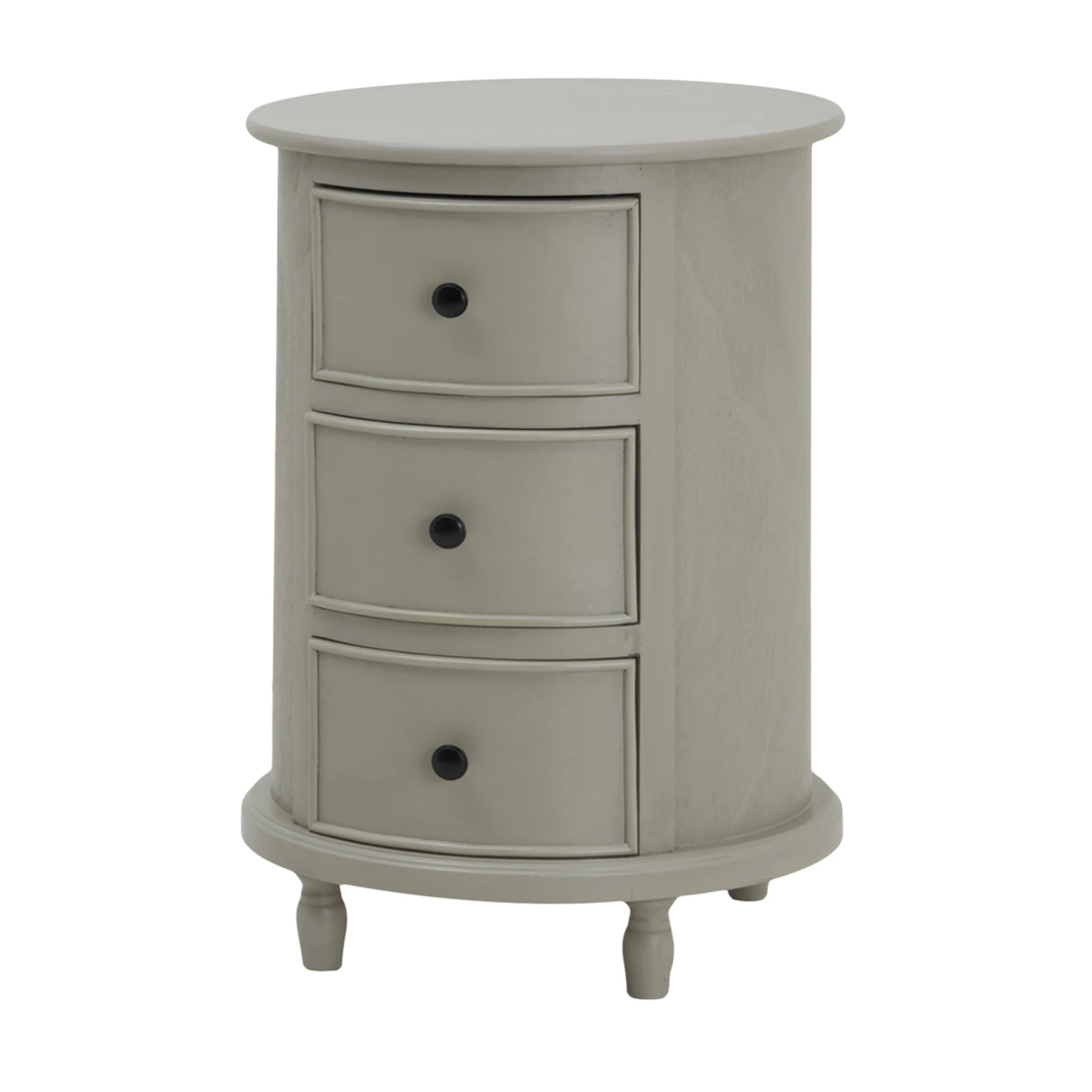 The Camden Collection 3 Drawer Round Side Table - Side tables, photo 3 of 3