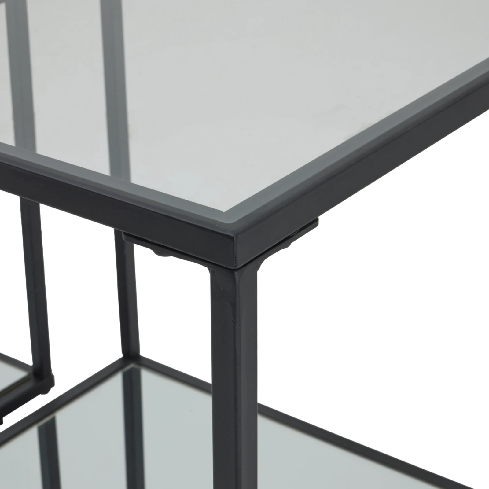 Lennox Black Framed Set Of 2 Side Tables - Tables, photo 4 of 5
