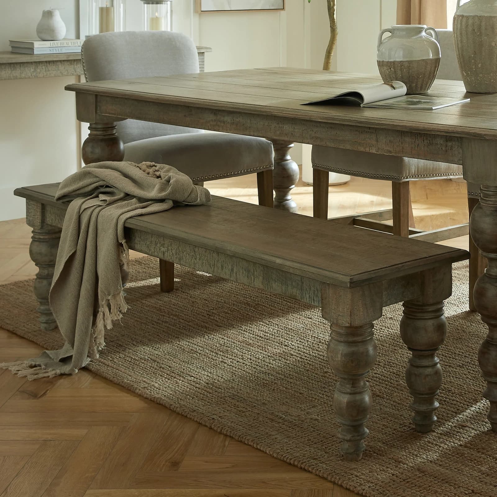 The Rutland Collection Rectangular Bench - Benches, photo 3 of 6