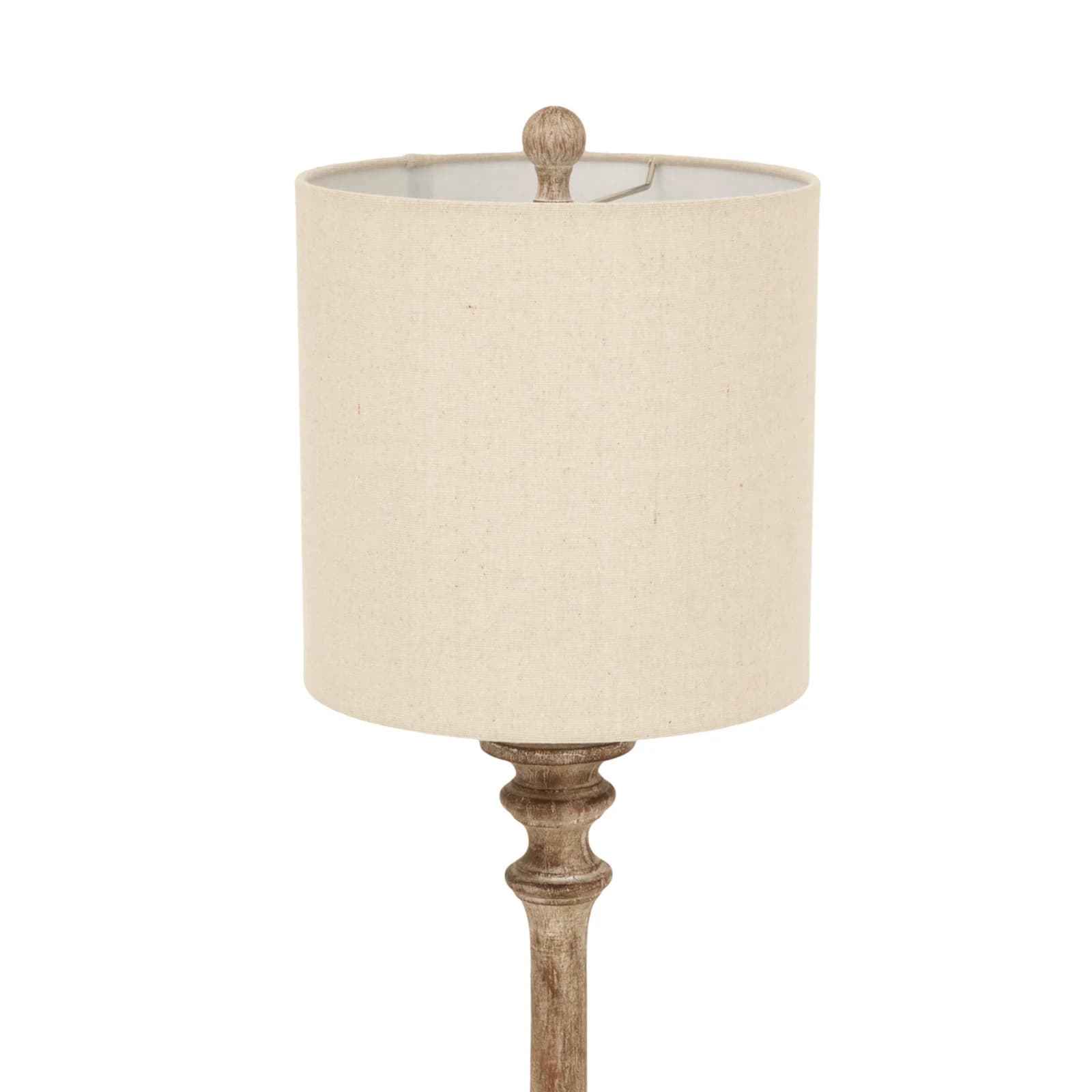 Pallido Candlestick Table Lamp With Linen Shade - Table lamps, photo 3 of 5