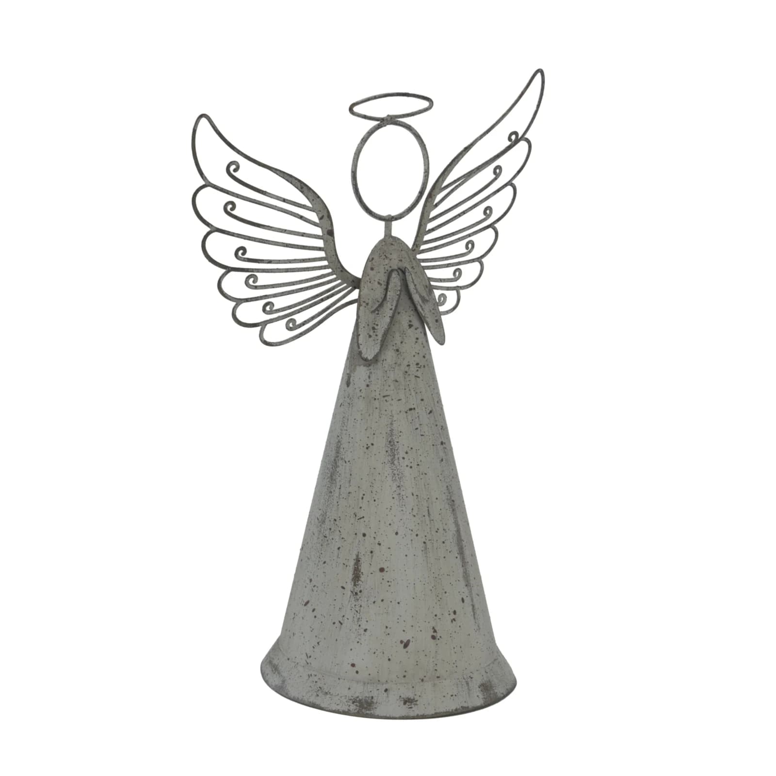 Large Rustic Metal Standing Angel - Sculptures & ornaments, photo 2 of 3