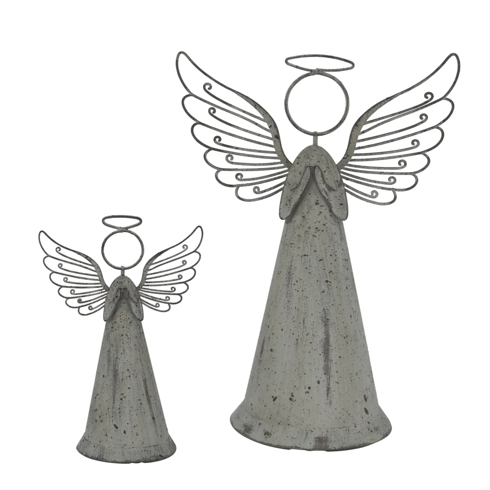 Large Rustic Metal Standing Angel - Sculptures & ornaments, photo 3 of 3