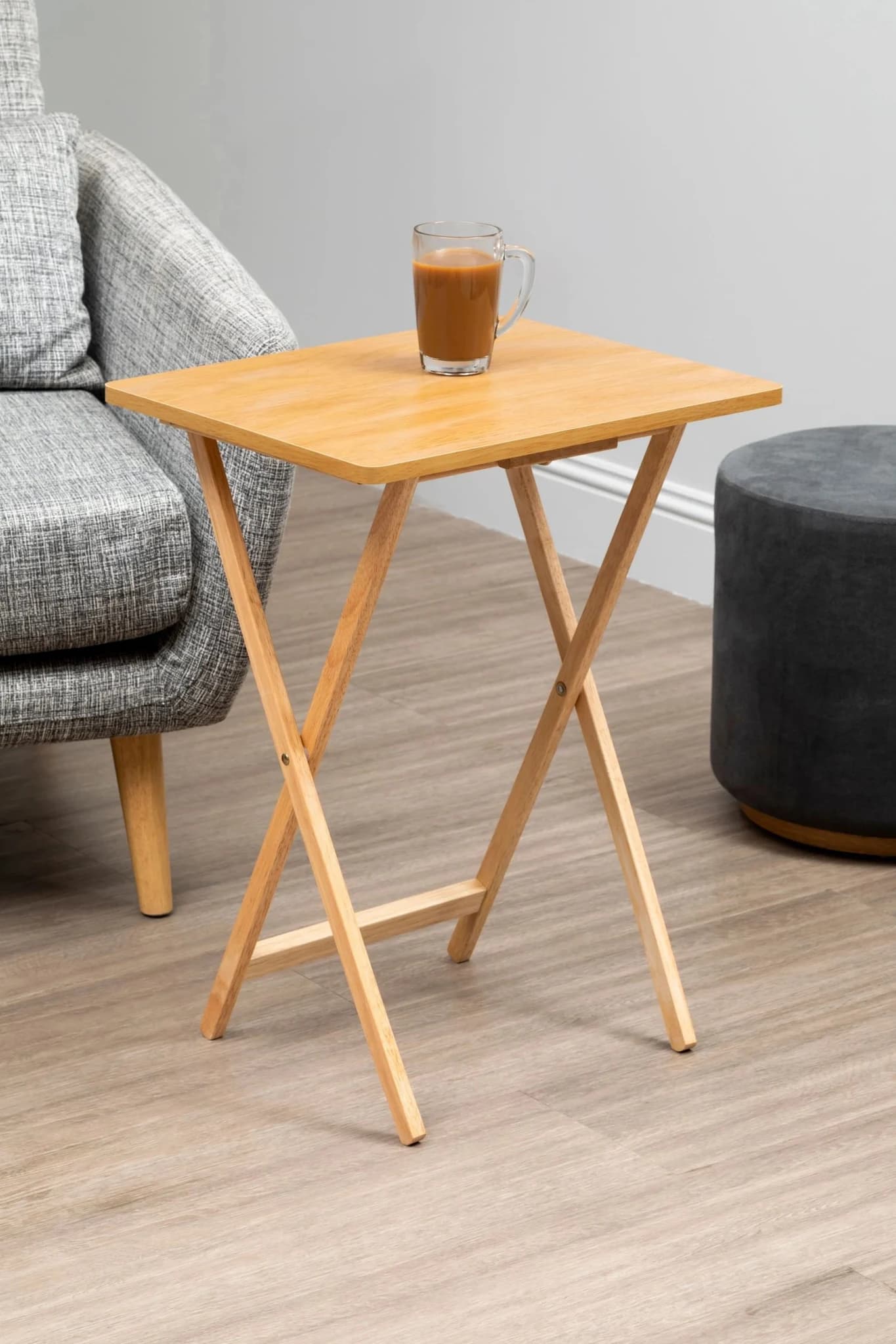 Heva Tropical Hevea Wood Folding Snack Table - Tables, photo 4 of 8