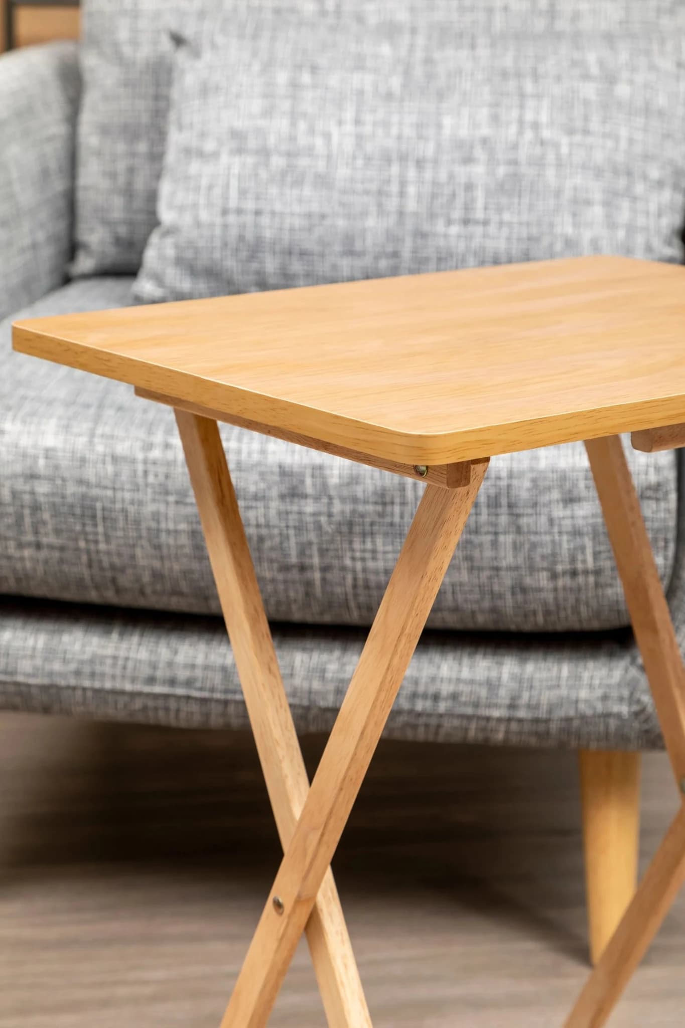 Heva Tropical Hevea Wood Folding Snack Table - Tables, photo 3 of 8