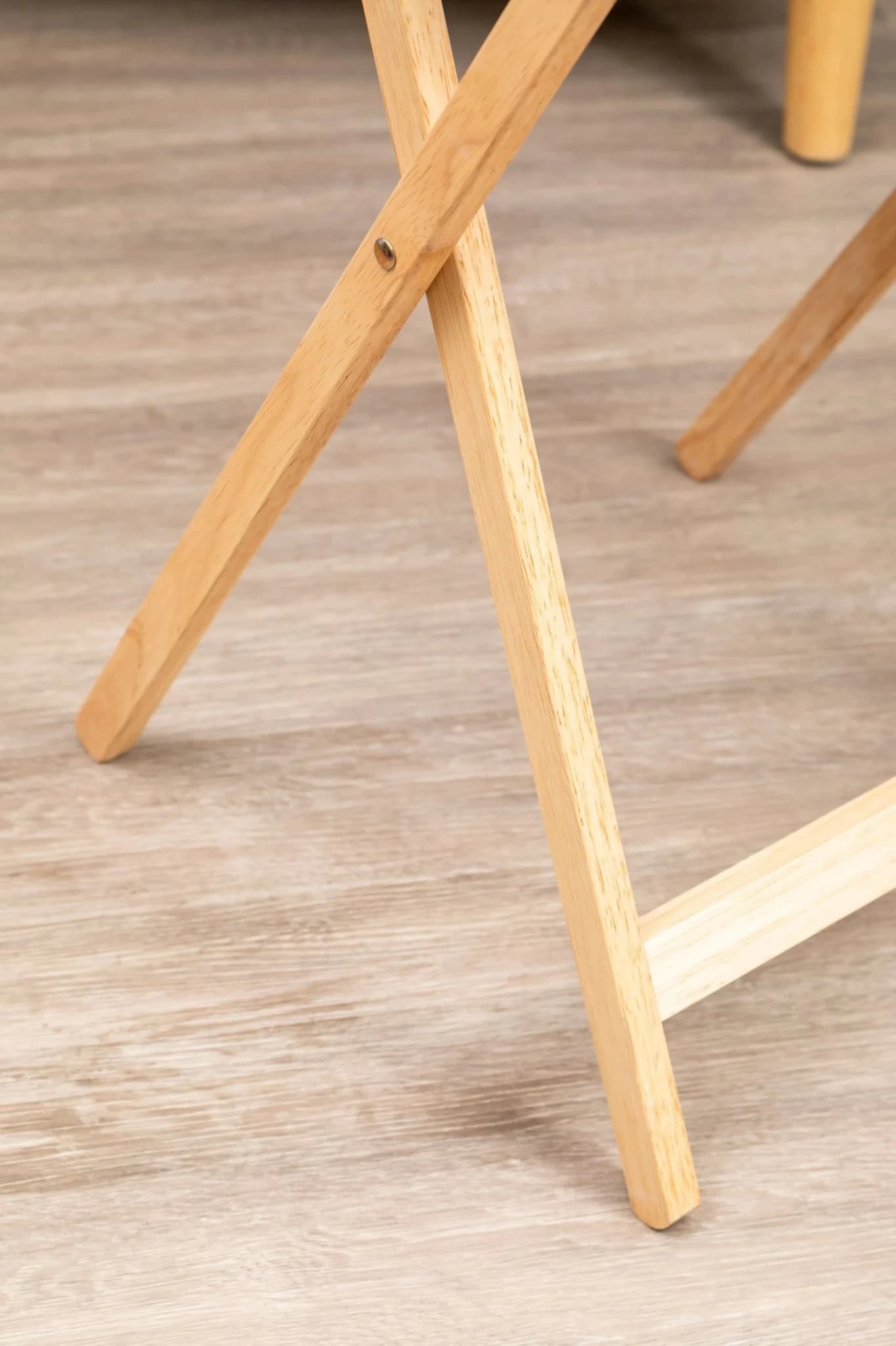 Heva Tropical Hevea Wood Folding Snack Table - Tables, photo 2 of 8