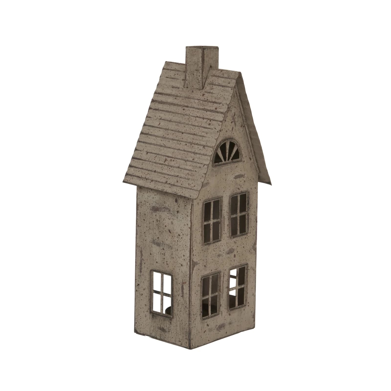 Tall Rustic Metal House With Tealight Holder - Candles, photo 2 of 3