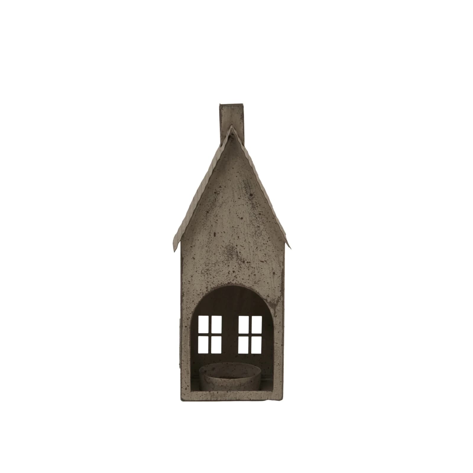 Tall Rustic Metal House With Tealight Holder - Candles, photo 3 of 3