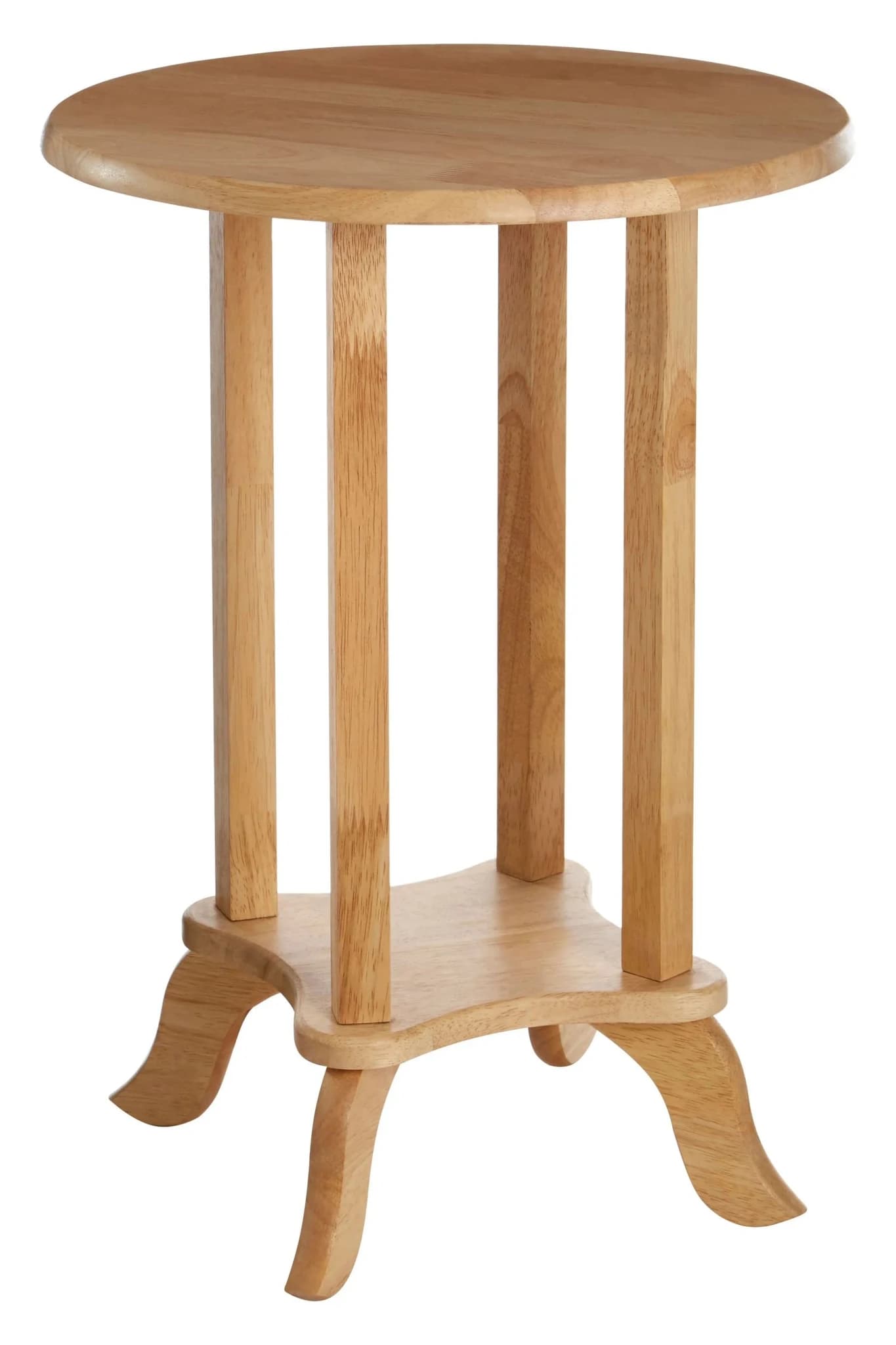 Heva Round Tropical Hevea Wood Side Table - Tables, photo 2 of 4