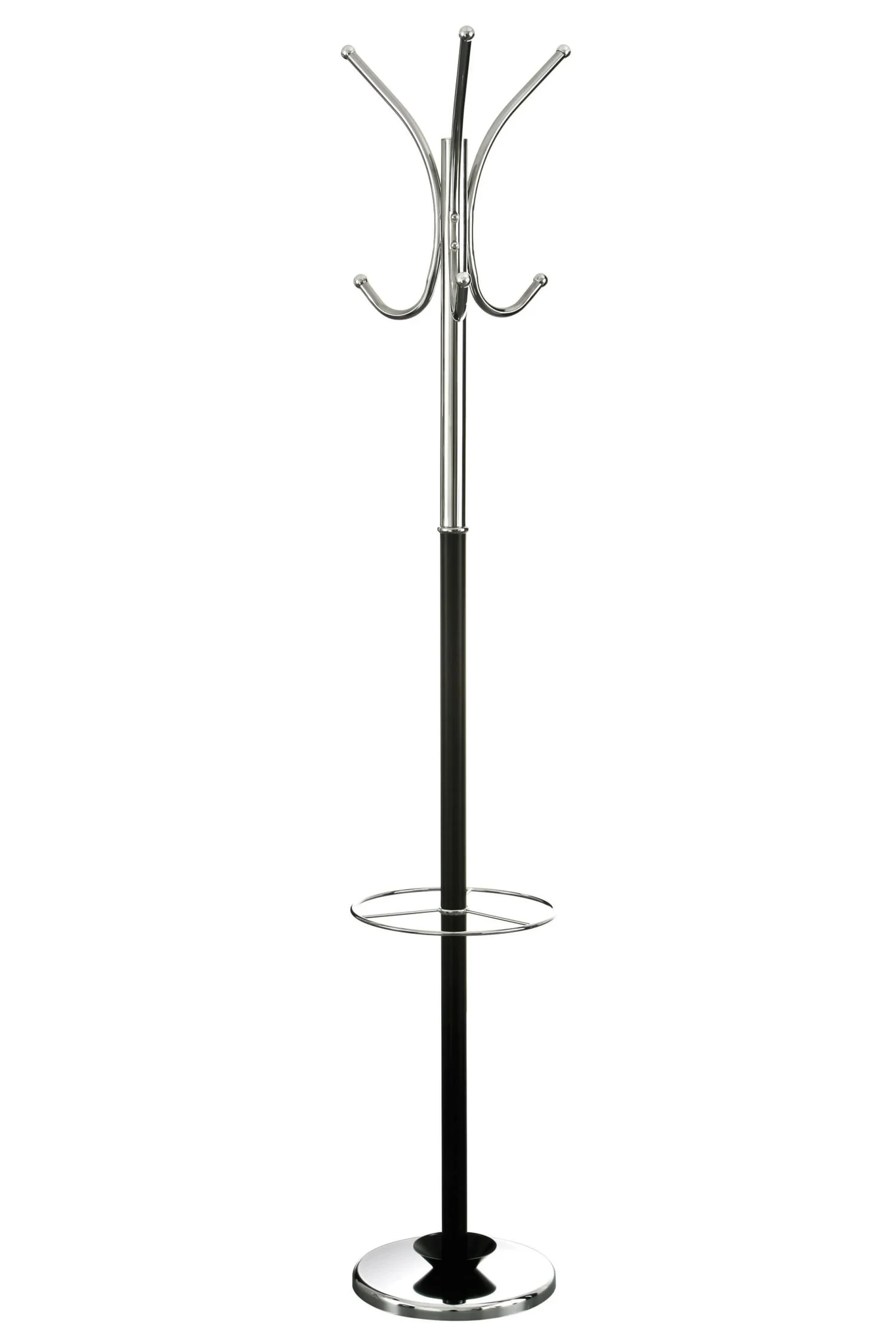 Drew Black and Chrome Floor Standing Coat Stand - Bookcases & shelving, photo 2 of 2