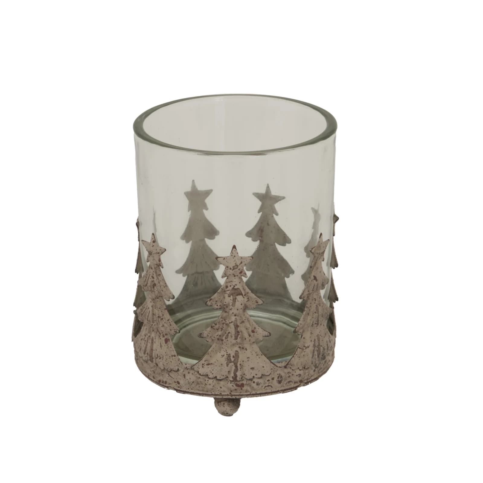 Large Rustic Glass Candle Holder - Candles, photo 2 of 3