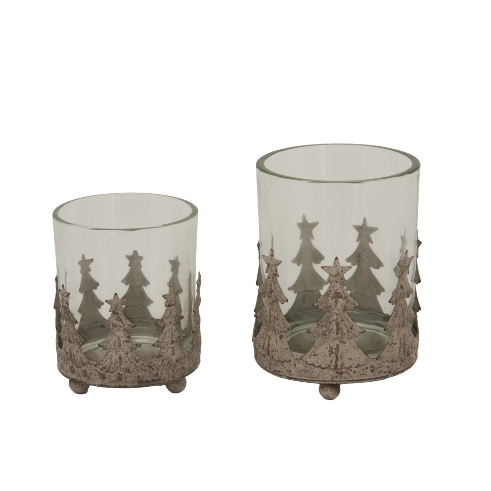 Large Rustic Glass Candle Holder - Candles, photo 3 of 3