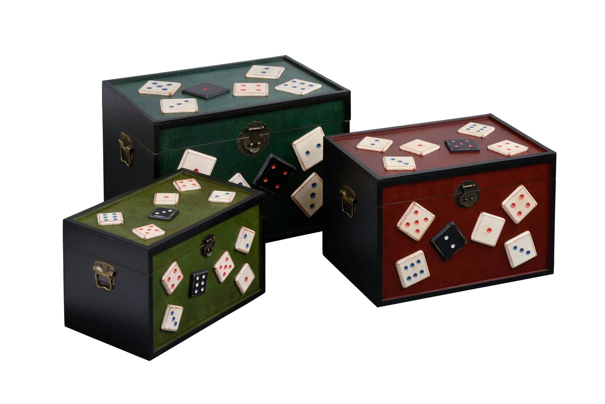 Dice Design Storage Trunks - Set of 3 - Bookcases & shelving, photo 2 of 2