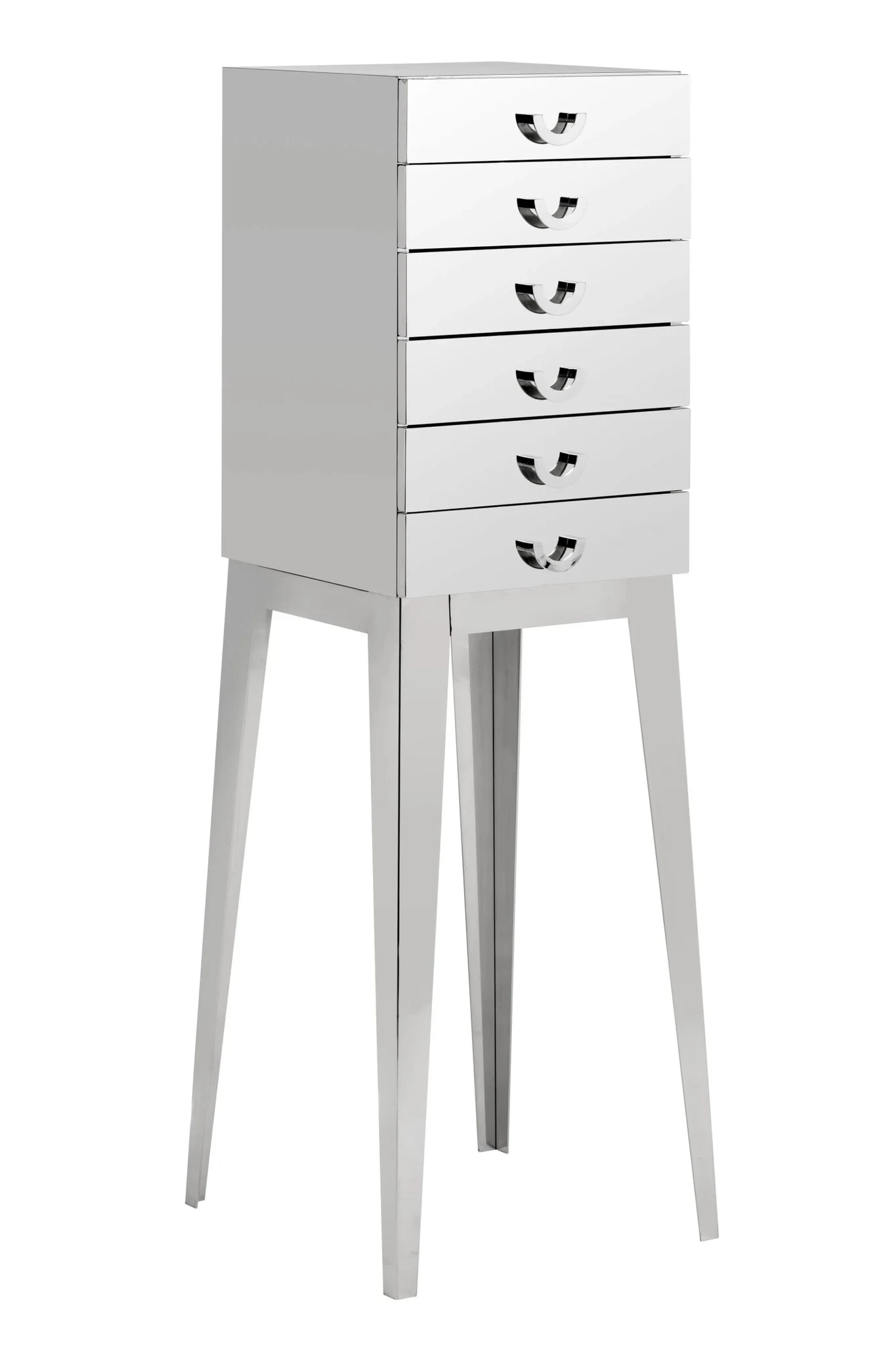 Lure Stainless Steel Chest of 6 Drawers - Furniture, photo 2 of 2