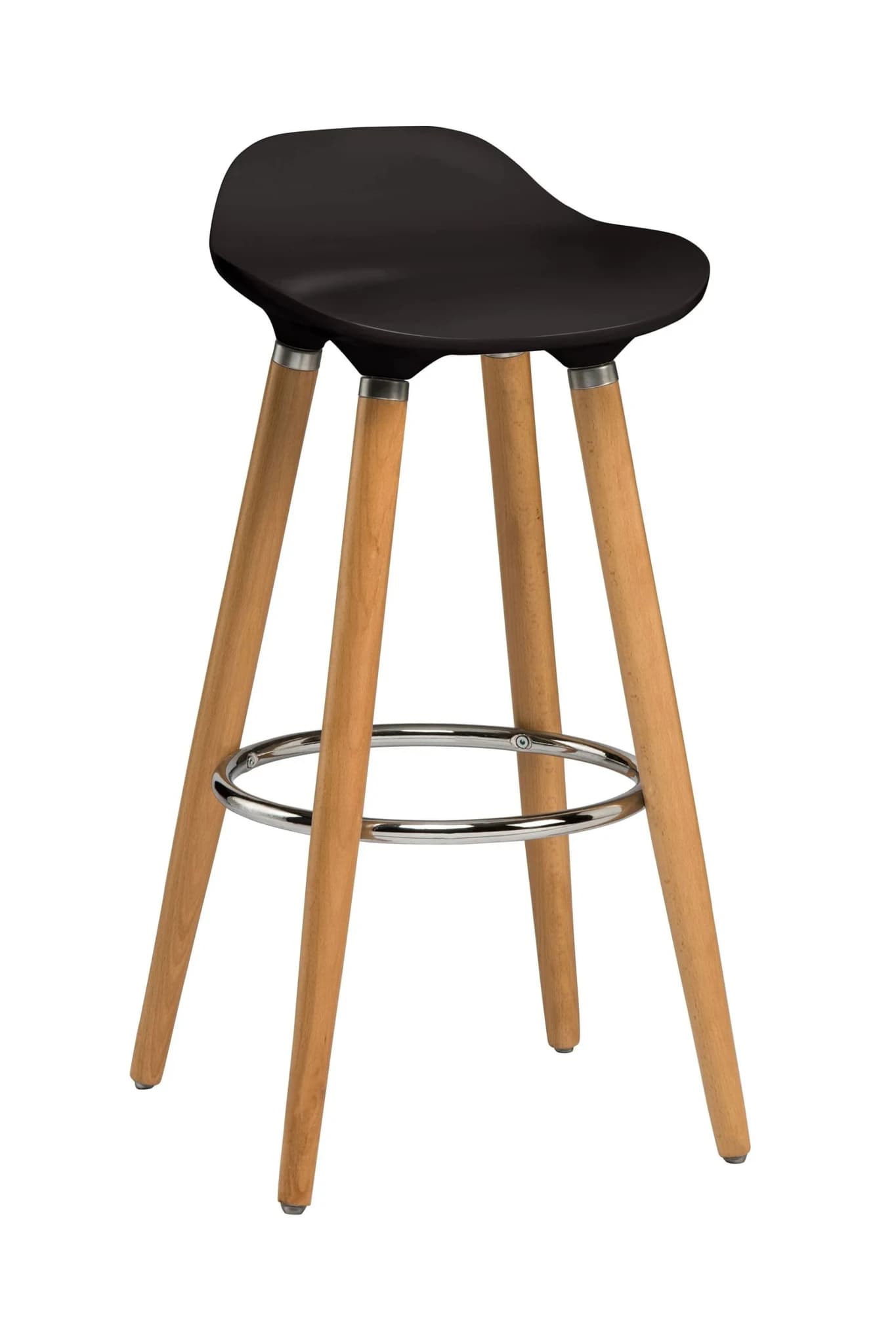 Stockholm Black Abs Beech Wood Bar Stool - Seating, photo 2 of 2