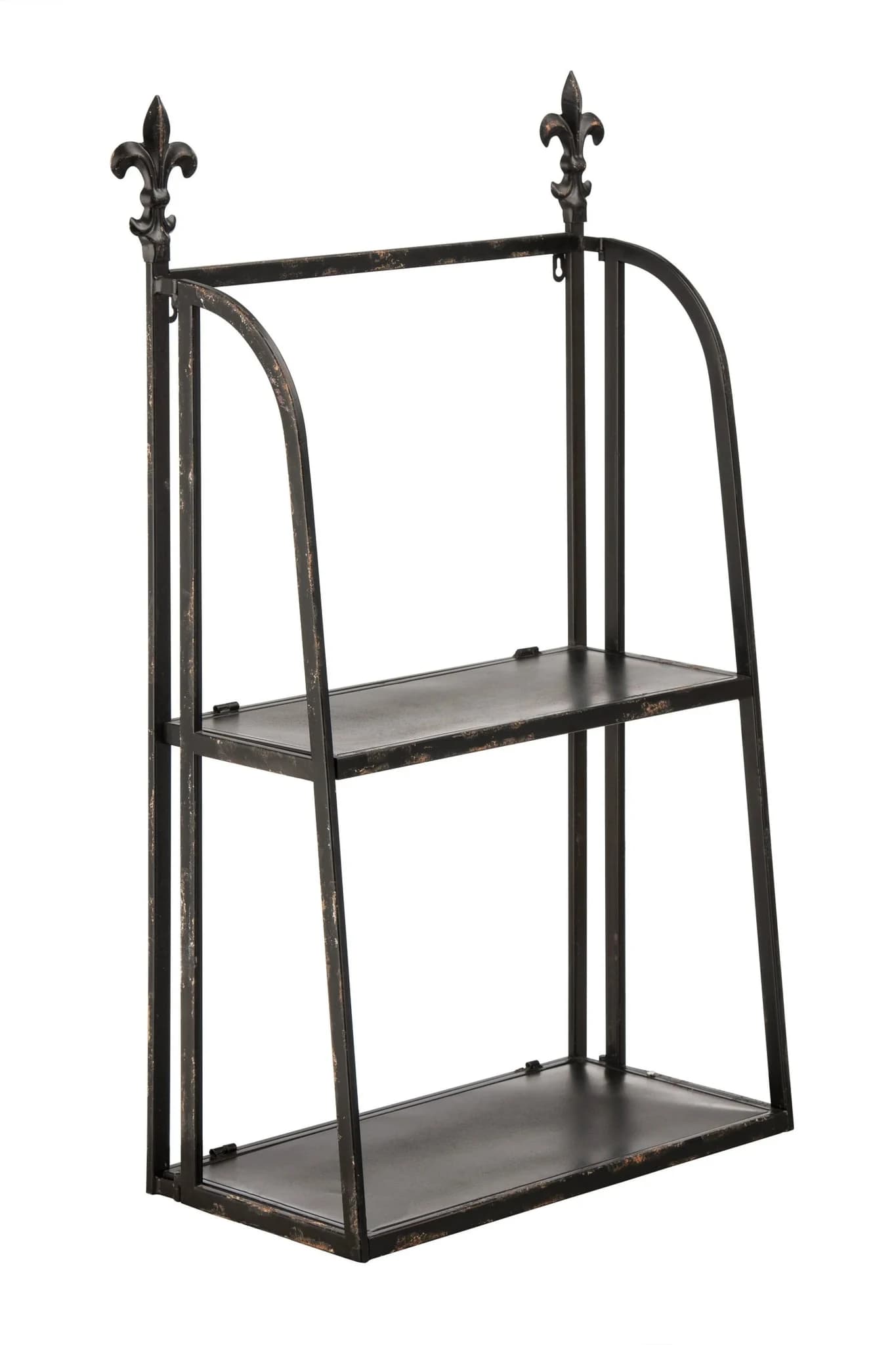 2 Tier Black Metal Wall Mountable Shelf Unit - Bookcases & shelving, photo 2 of 2