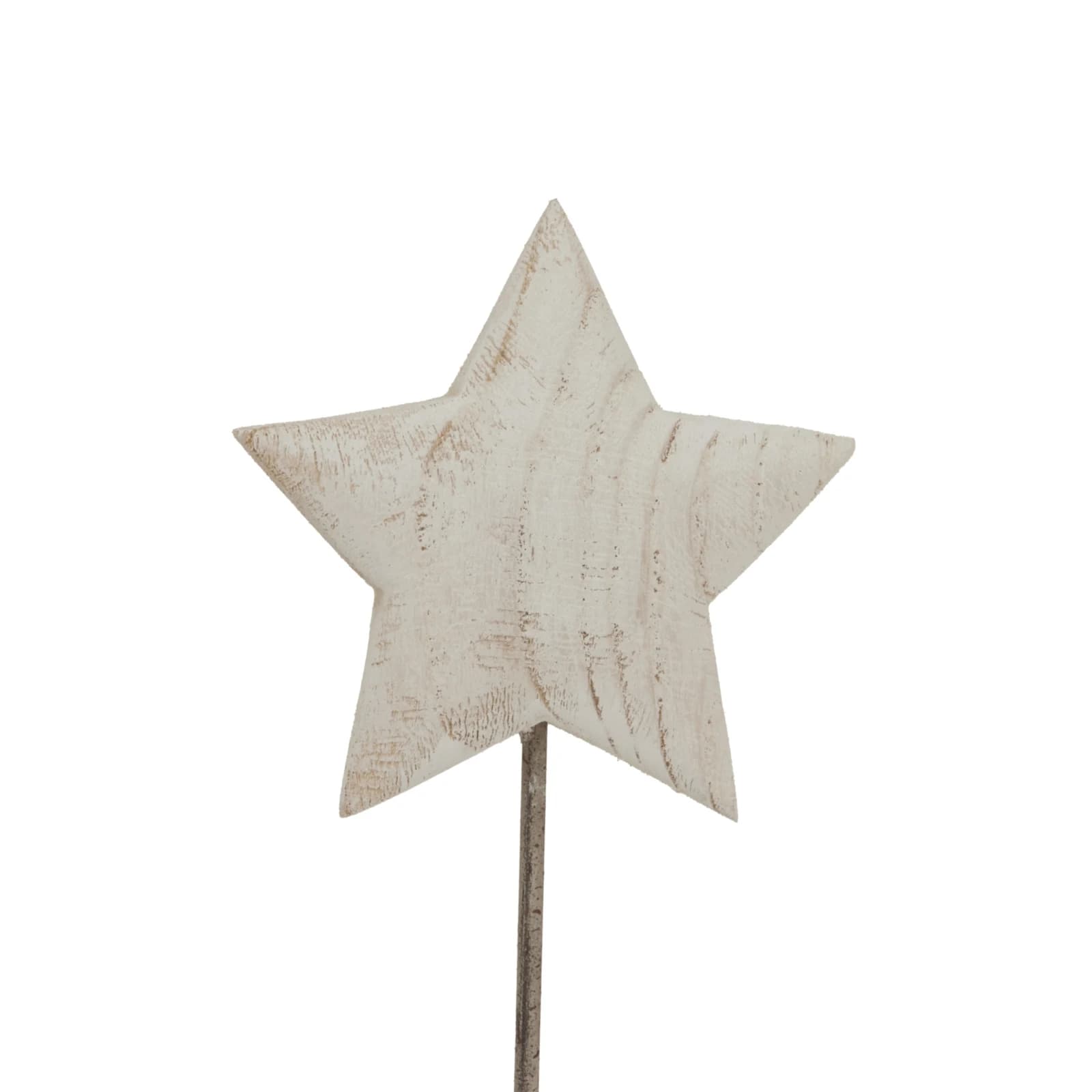 Large Whitewashed Rustic Star On Stand - Vases, photo 2 of 4