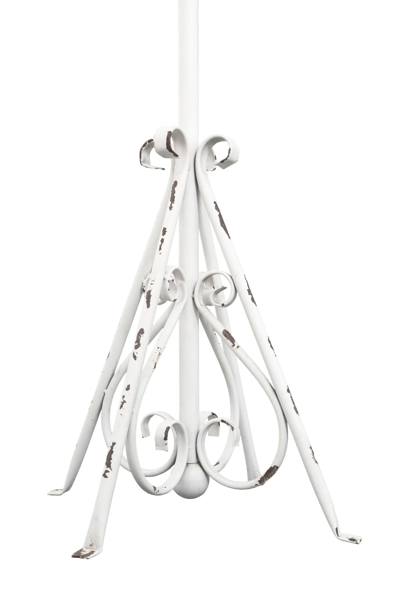 New York Loft White Distressed Finish Metal Coat Stand - Bookcases & shelving, photo 3 of 4