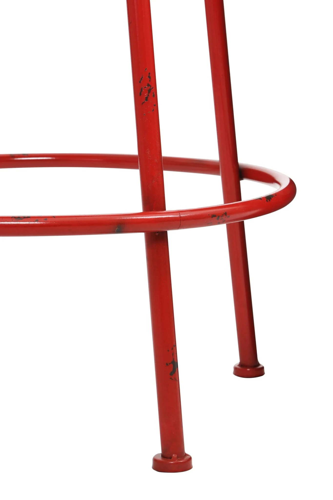 Artisan Red Metal Bar Stool - Seating, photo 2 of 2