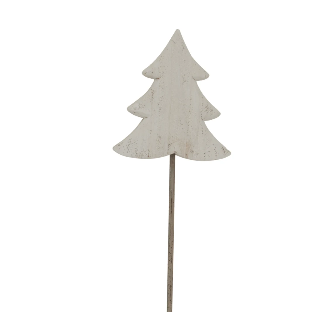 Large Whitewashed Rustic Tree On Stand - Lanterns, photo 2 of 6