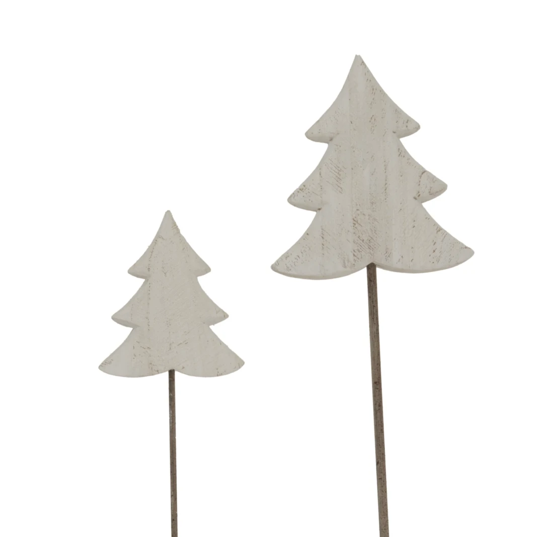 Large Whitewashed Rustic Tree On Stand - Lanterns, photo 6 of 6