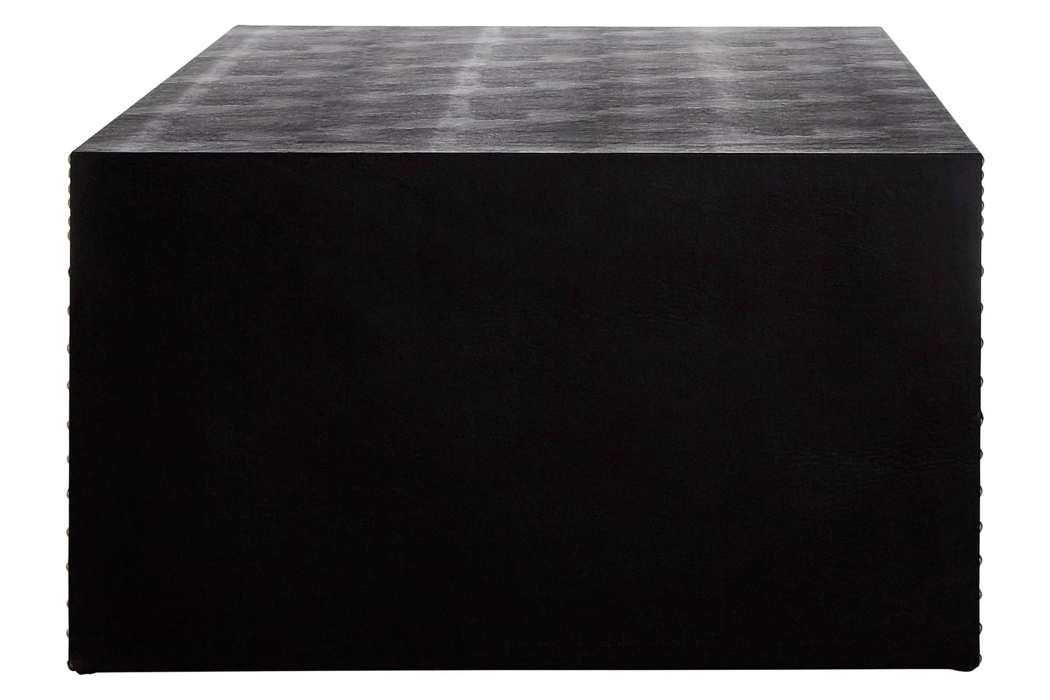 Sloane Black Leather Effect with Studs Coffee Table - Tables, photo 2 of 5