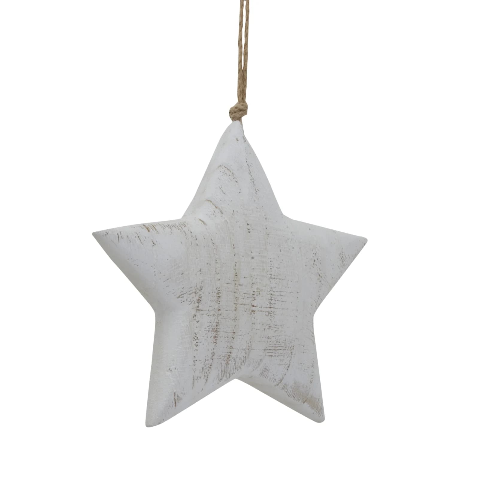 Large Whitewashed Rustic Hanging Star - Lanterns, photo 3 of 3