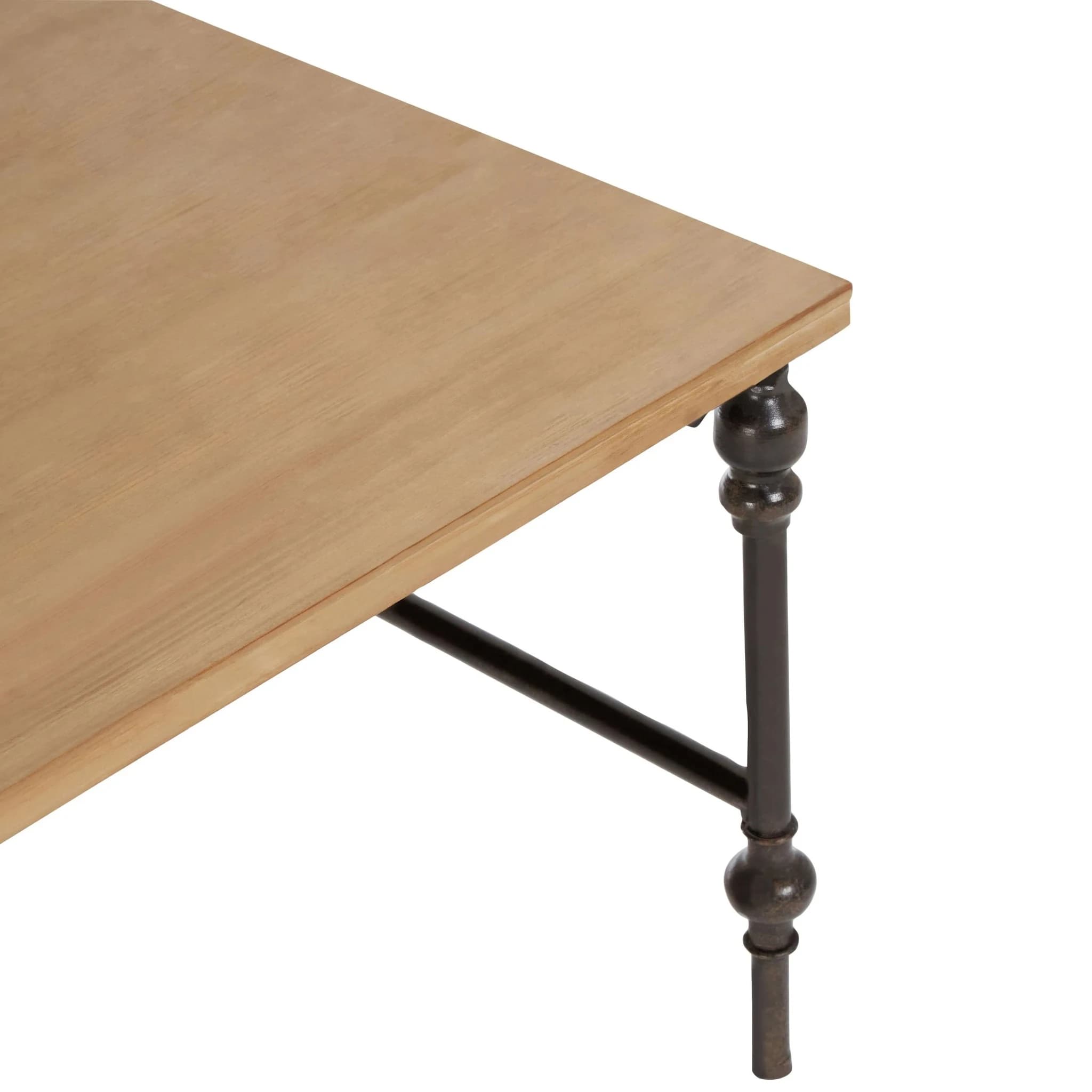 Tribeca Washed Finish Wood Square Coffee Table - Tables, photo 3 of 4