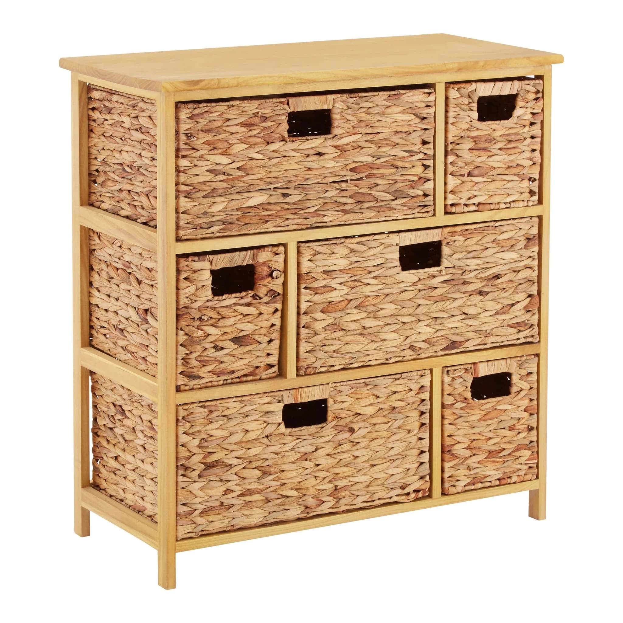 Padstow Storage Unit with 6 Water Hyacinth Drawers - Bookcases & shelving, photo 4 of 6