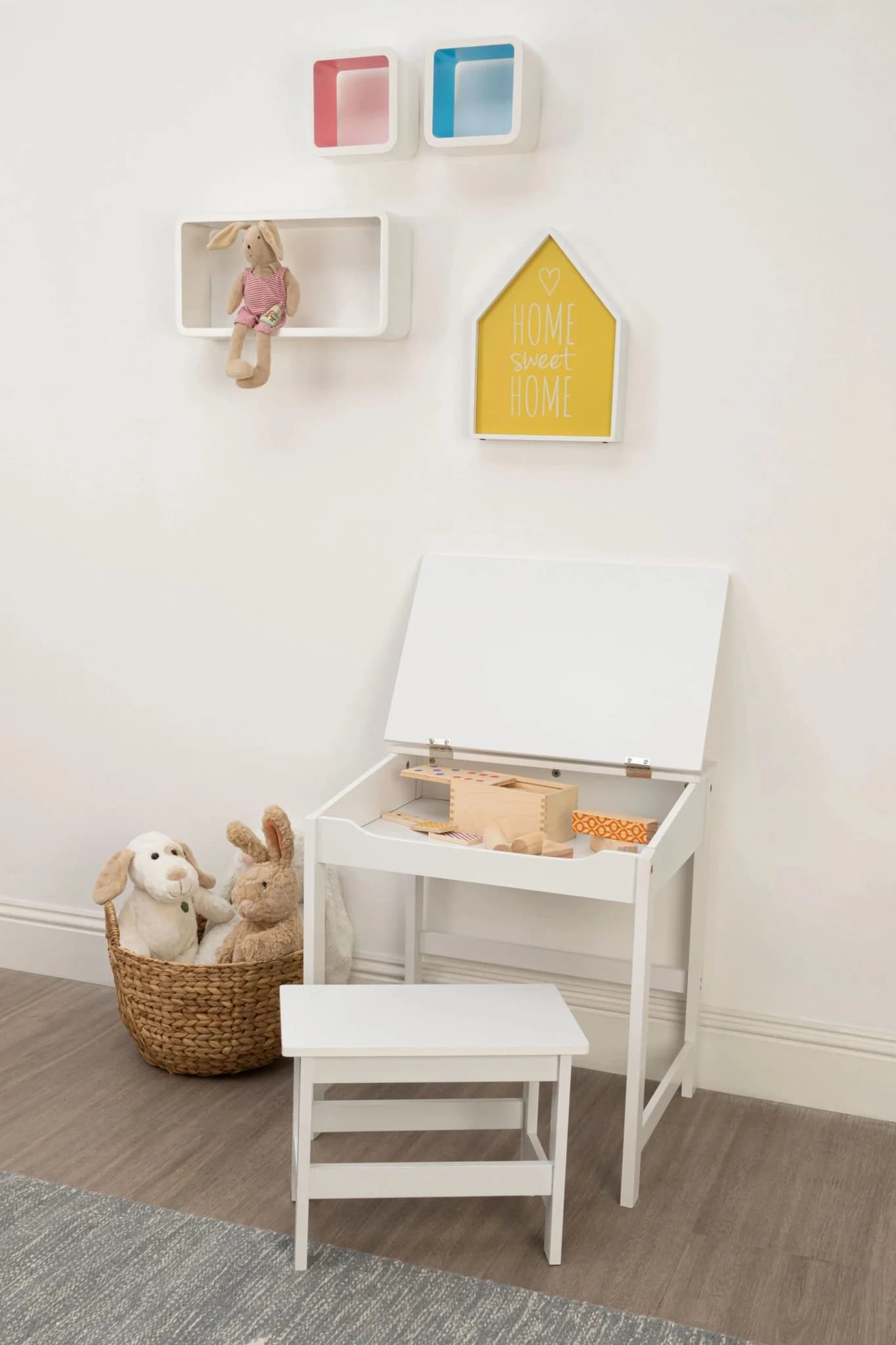 Jordan Childrens White Desk And Stool - Seating, photo 3 of 3