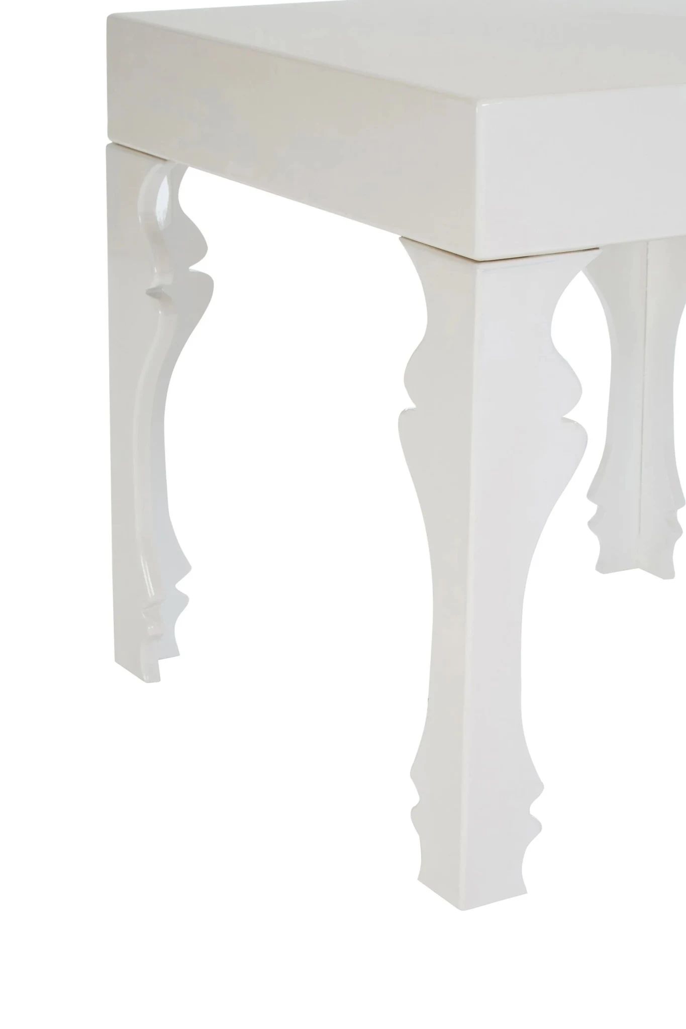 Luis White High Gloss Side Table - Tables, photo 3 of 3
