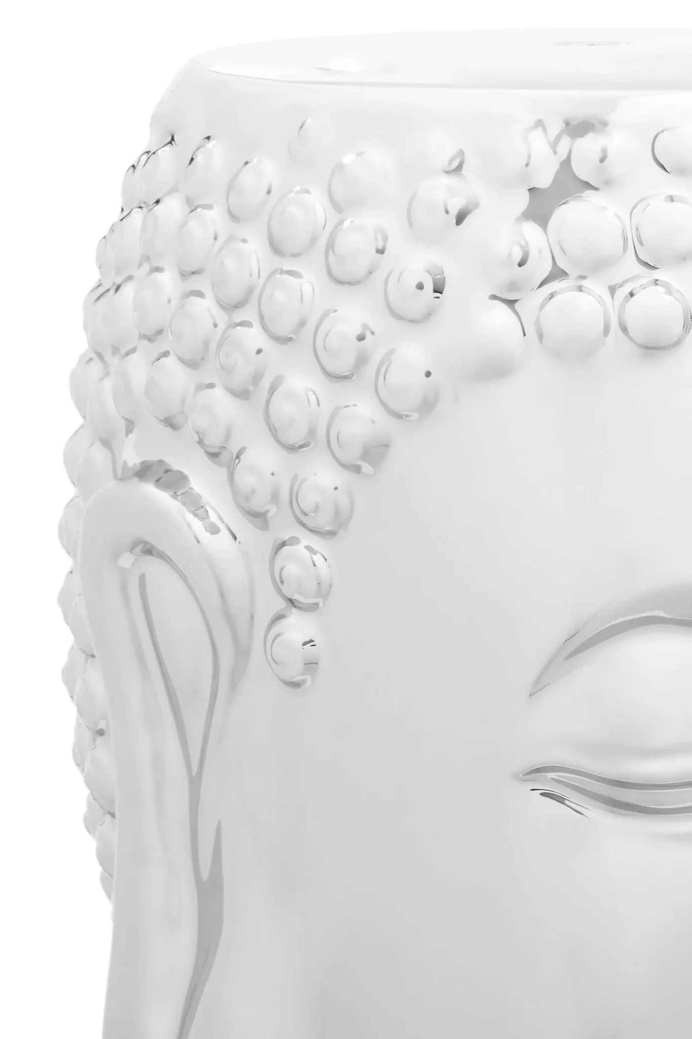 Torcello Complements Silver Buddha Ceramic Side Table - Tables, photo 5 of 5