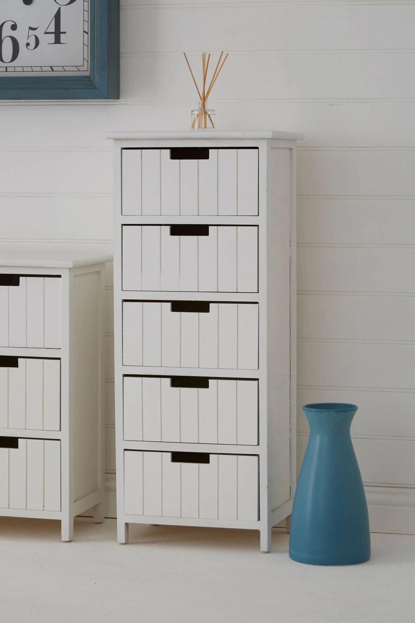 New England White Mdf 5 Drawers Chest - Bookcases & shelving, photo 3 of 7