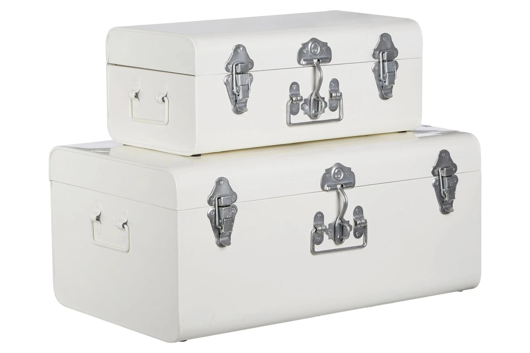 Parley Set of two Ivory Storage Trunks - Bookcases & shelving, photo 2 of 3