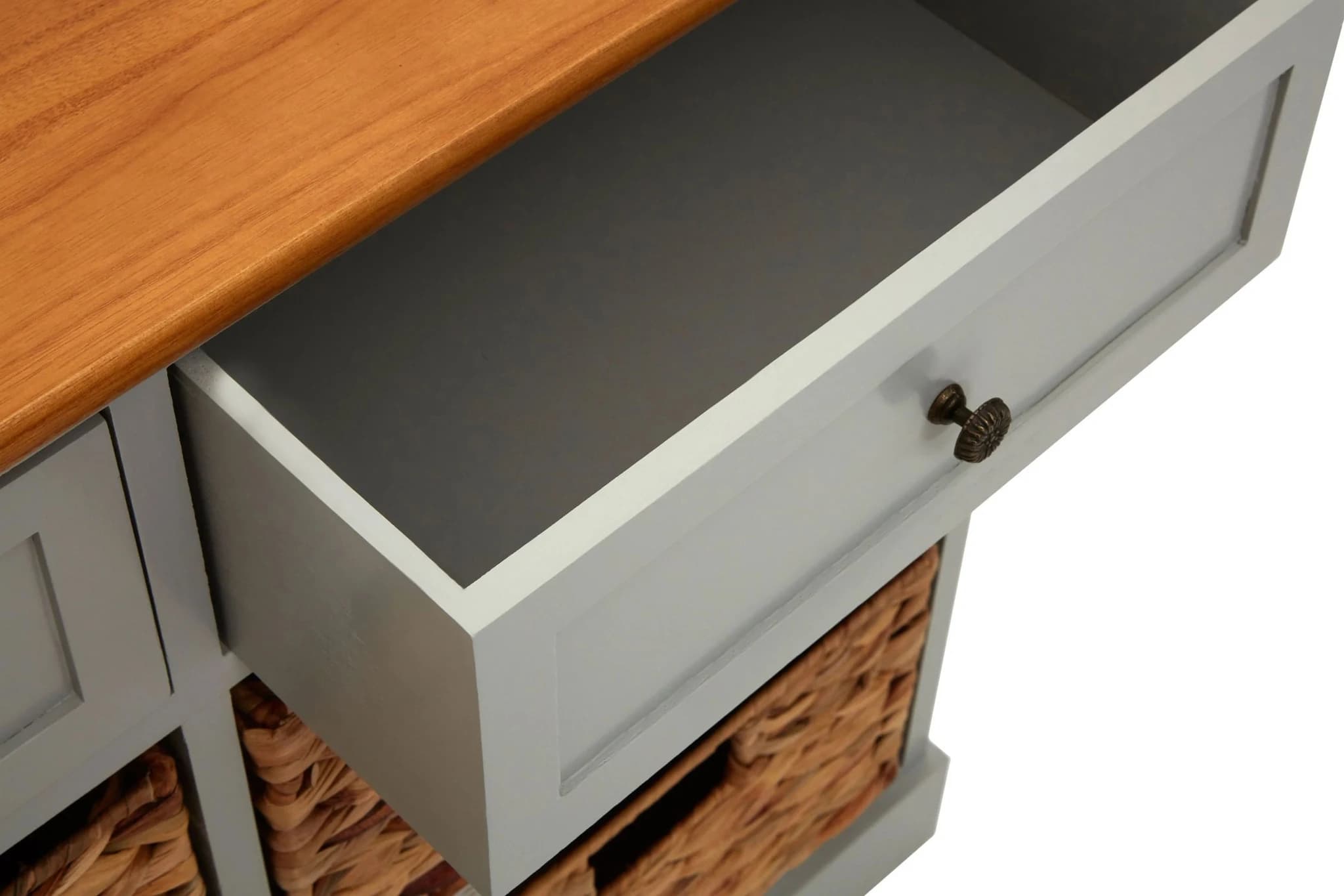Vermont Two Drawers Four Baskets Cabinet. - Bookcases & shelving, photo 6 of 8