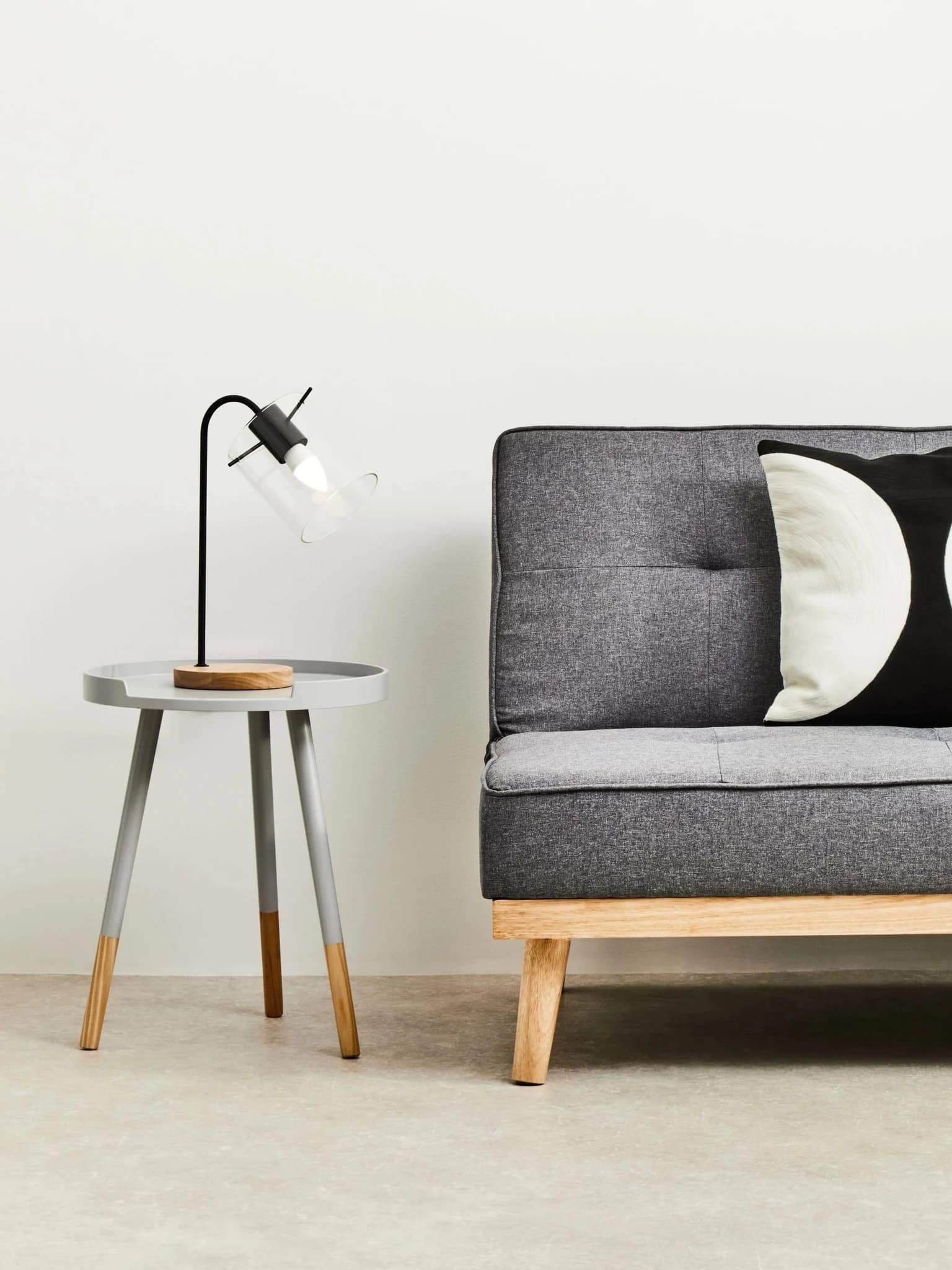 Viborg Grey Small Round Side Table - Tables, photo 3 of 3