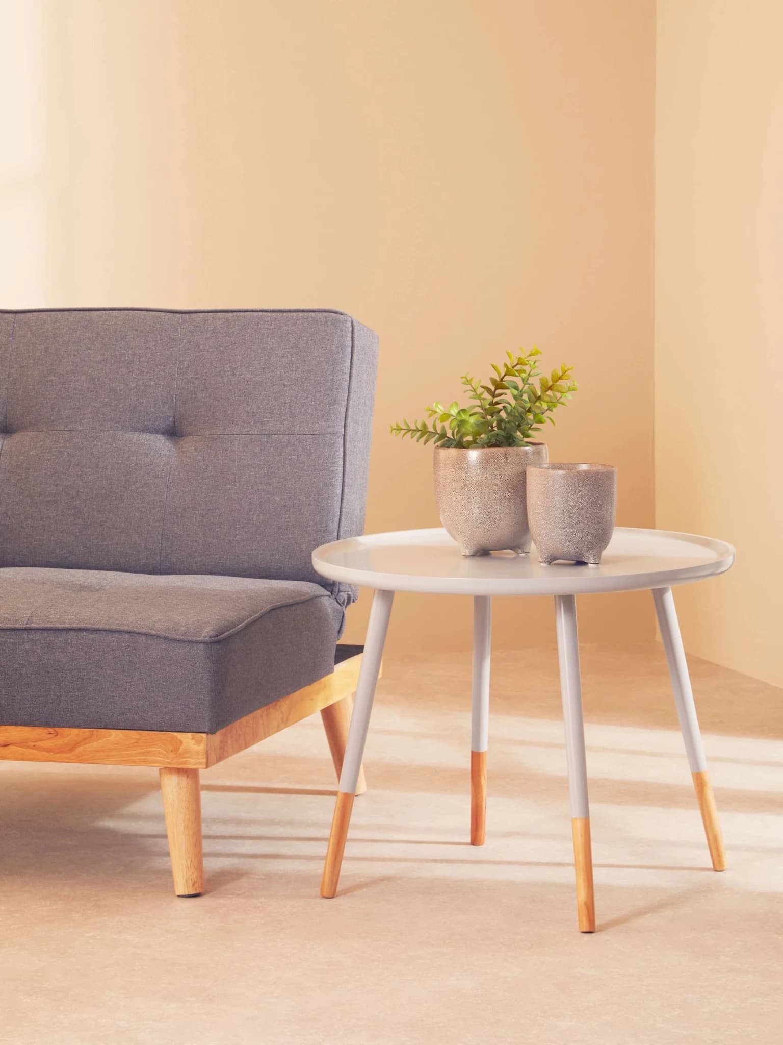 Viborg Grey Large Round Side Table - Tables, photo 3 of 3