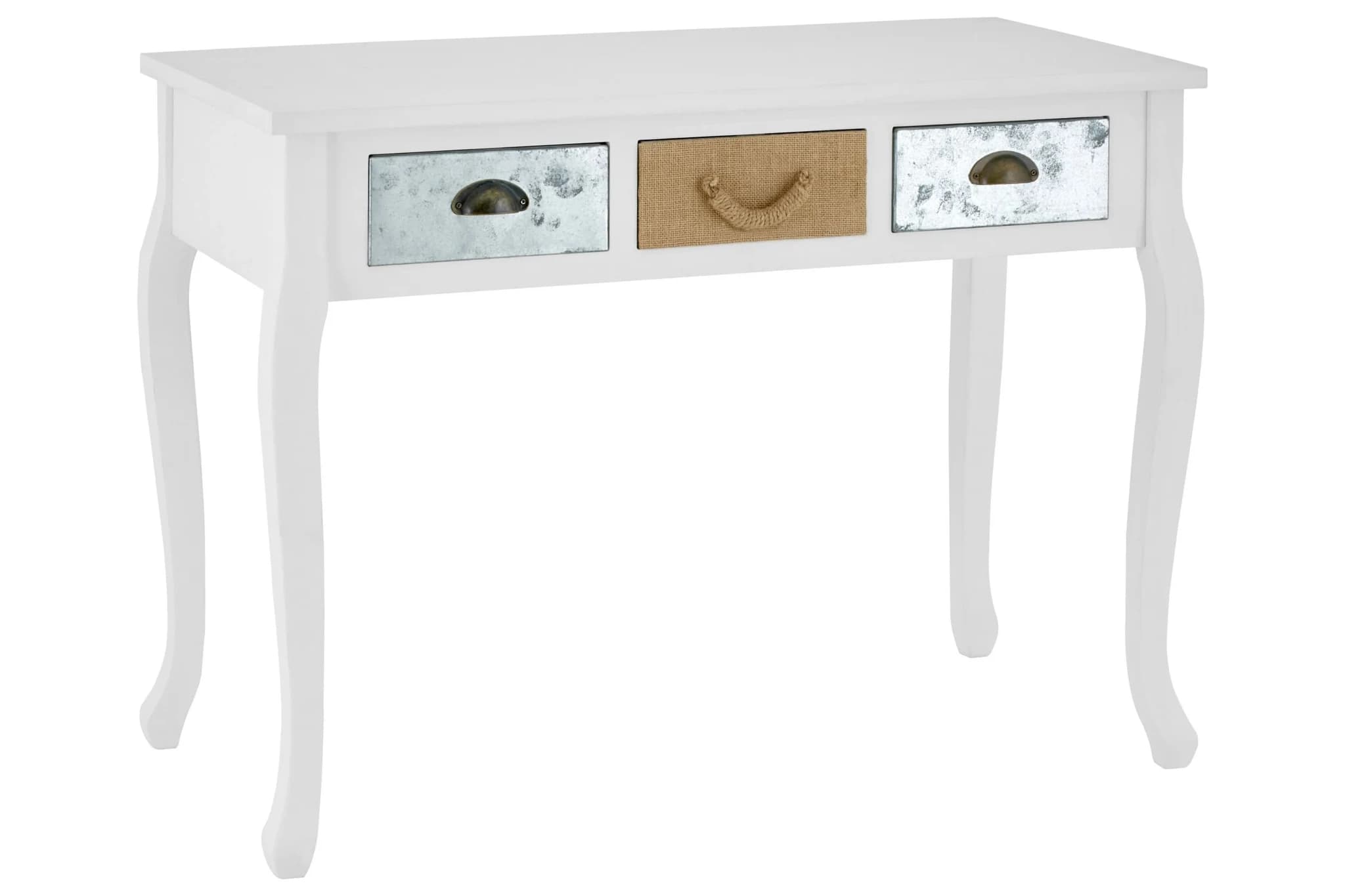 Weymouth White Finish Console Table with Multicolour Drawers - Tables, photo 4 of 7