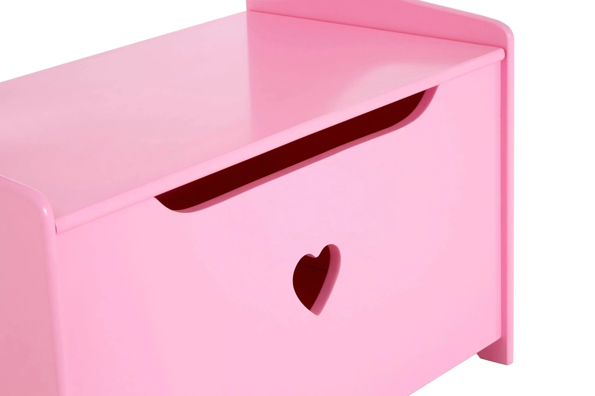 Kids Pink Heart Design Storage Box And Seat - Decorative, photo 5 of 5