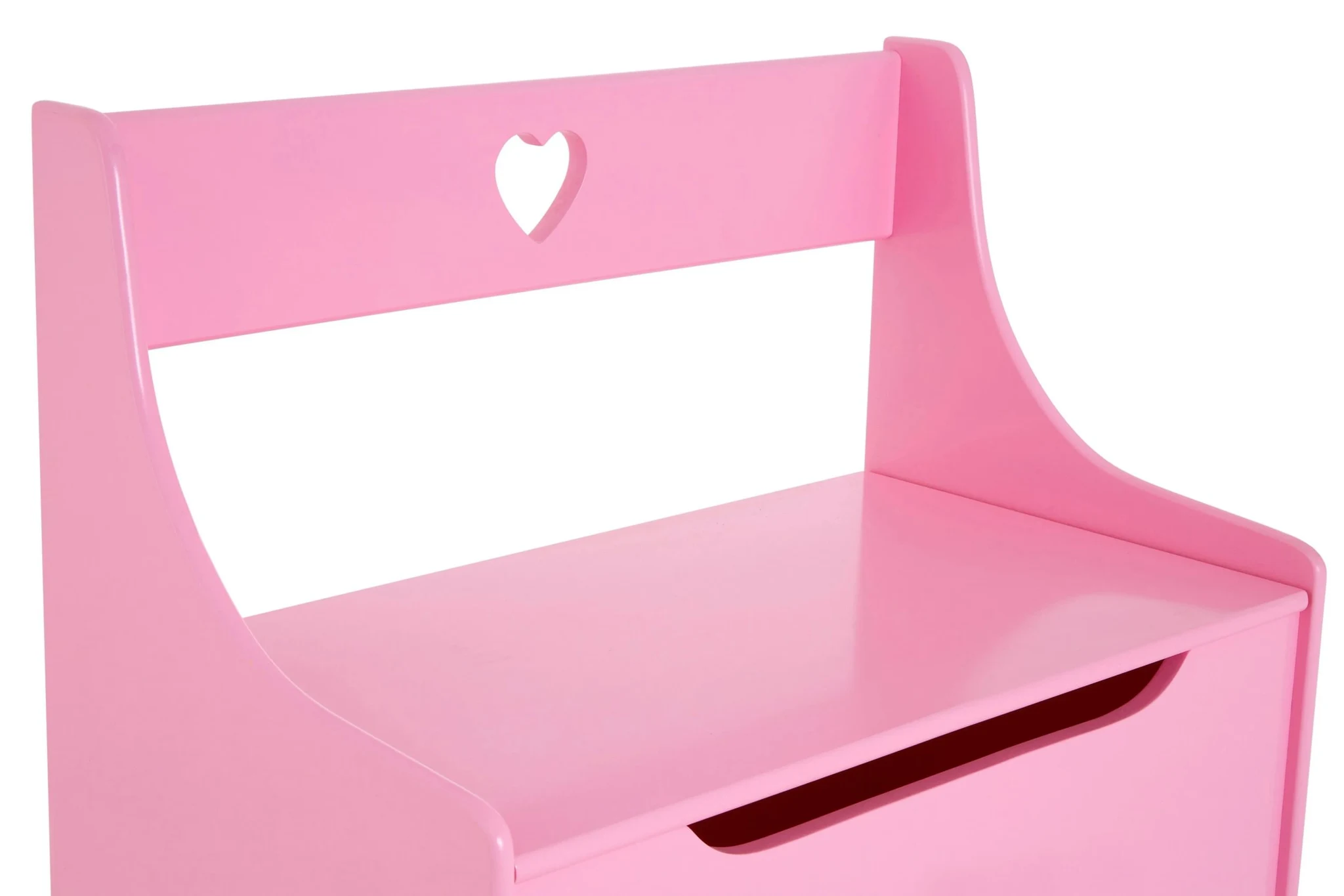 Kids Pink Heart Design Storage Box And Seat - Decorative, photo 4 of 5