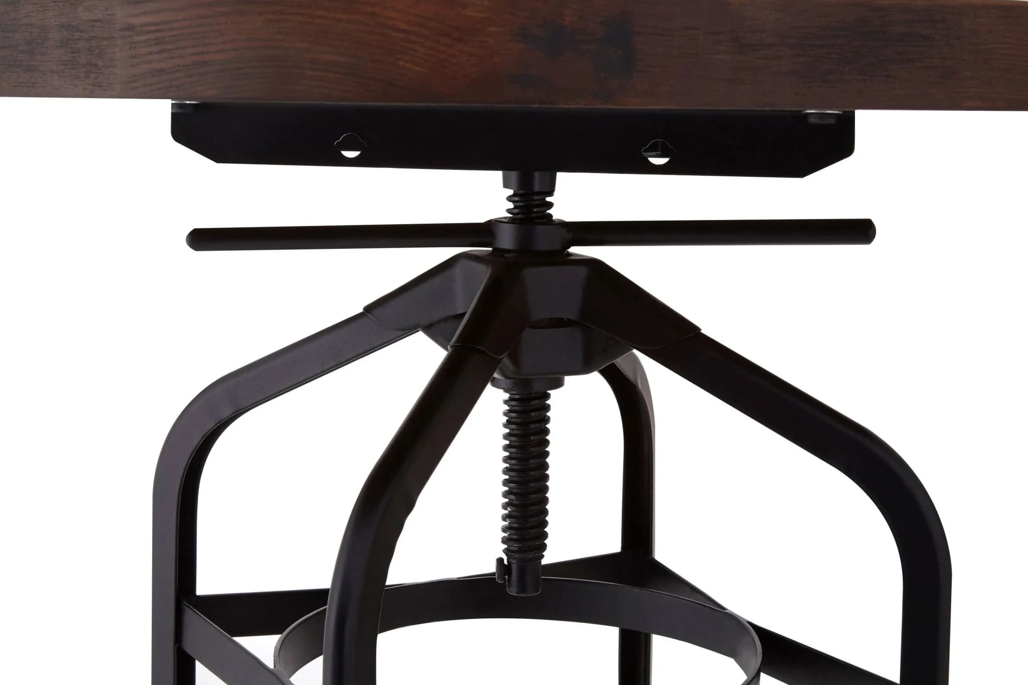New Foundry Walnut And Black Metal Bar Table - Tables, photo 5 of 5