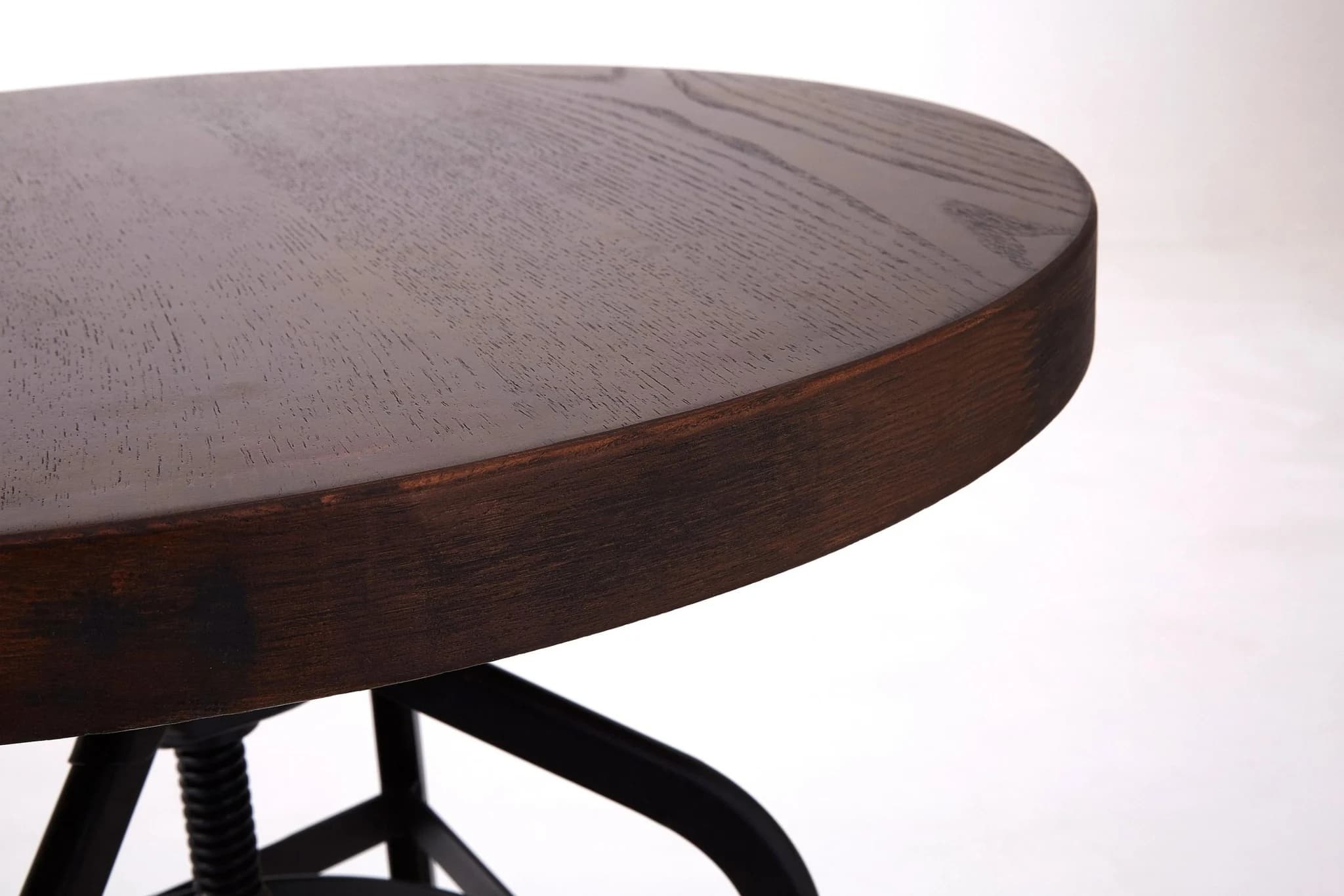 New Foundry Walnut And Black Metal Bar Table - Tables, photo 2 of 5