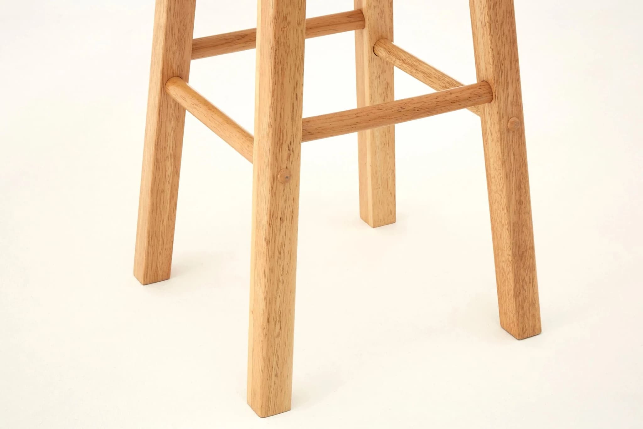 Selby Natural Tropical Hevea Wood Tall Bar Stool - Seating, photo 5 of 6