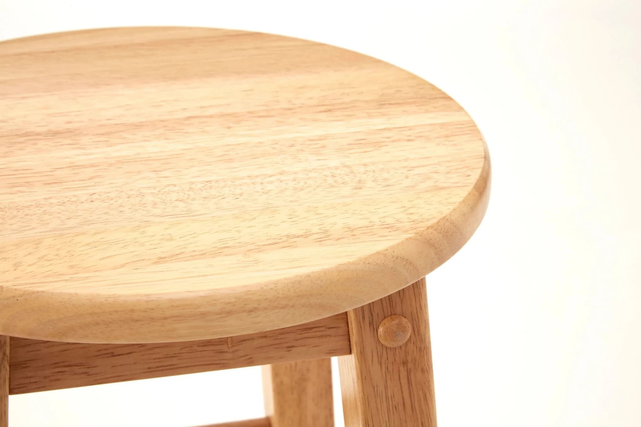 Selby Natural Tropical Hevea Wood Tall Bar Stool - Seating, photo 4 of 6